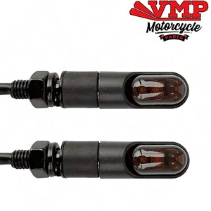 Honda MSX 125 Grom Mini LED Bullet Indicators Pair Blacked Out Smoked Road Legal - Picture 1 of 12