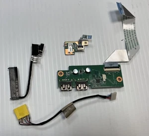 Kit de piezas Lenovo IdeaPad U430: E/S USB y placas de botón de encendido, conector de CC y cable de disco duro - Imagen 1 de 5
