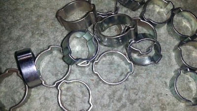 Cantidad (28) Abrazaderas de manguera de aire, (19) 3/4, (1) 1/2, (8) 7/16 pulgadas Foto 1 de 4