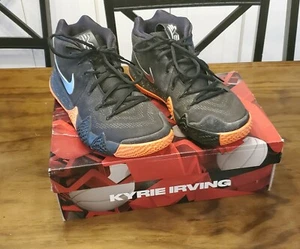 NIKE KYRIE 4 BLACK-METALLIC SILVER "VENUS FLYTRAP" Size 8 - Picture 1 of 12