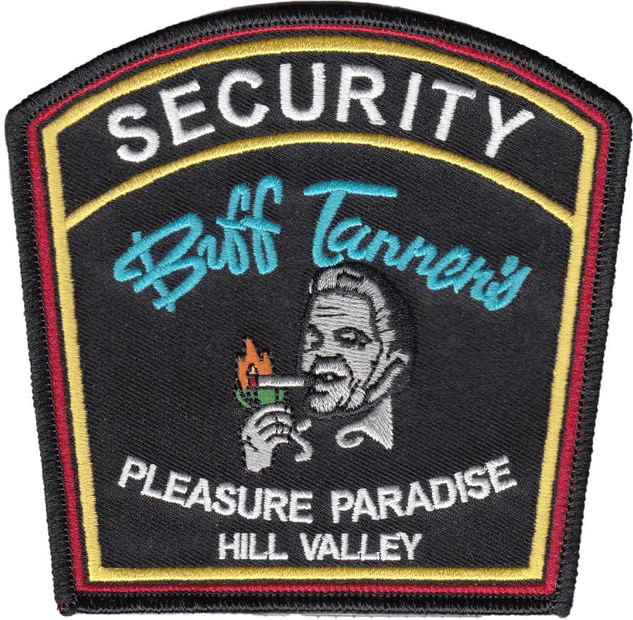 PARCHE DE HOMBRO BIFF TANNEN'S PLACE PARADISE: Seguridad, Regreso al Futuro... Foto 1 de 1