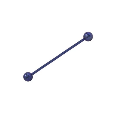 Anillo de pezón de titanio sólido 14G barras piercing industriales se venden cada 6 colores Foto 1 de 4