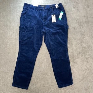 Judy Blue Jeans Damen 32 High Waist Cord Slim Fit Blau Nähte Fix Outdoorsy - Bild 1 von 17