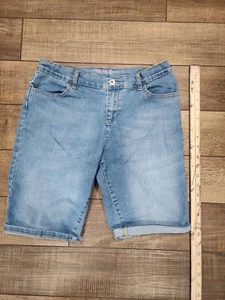 The Children's Place Girls Skimmer Shorts Pockets Button Medium Wash Size 14 - Picture 1 of 5