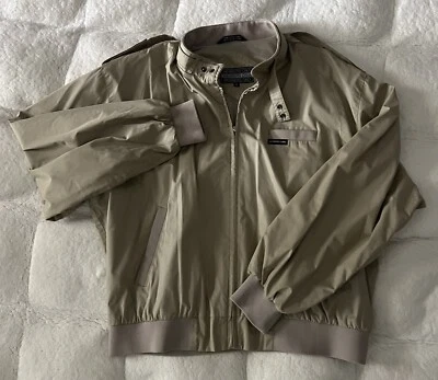 Members Only Jacket VTG 80s Tan Beigh Members Only Jacket Size XL Excellent - Image 1 of 4