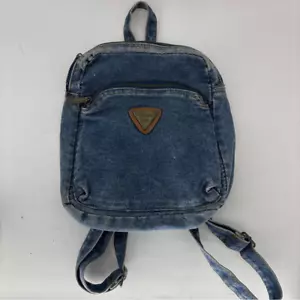 Vintage 90's DENIM BACKPACK Route 66 Stonewashed Mini Backpack - Picture 1 of 8