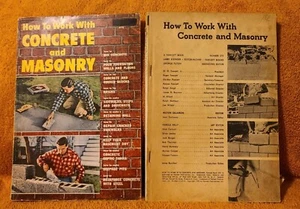 1950's How To Work With Concrete & Masonry Manual #275 Fawcett How To Book READ - Picture 1 of 13