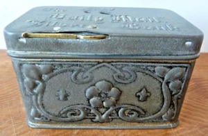 The Daily Mail Silver Bank Savings Bank Tin 1912 Art Nouveau - Picture 1 of 7