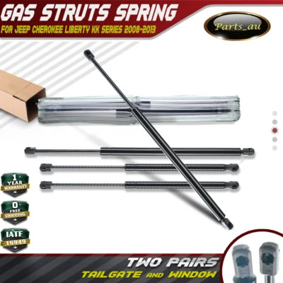 4x Tailgate +Window Gas Struts for Jeep Cherokee Liberty KK Series 2008-2013 New - image 1 of 4