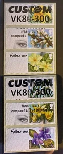 SPRING BLOOMS CUSTOM TEST STRIP TYPE 1 BOLD + EYES COMPLETE SET 6 NCR POST GO - Picture 1 of 1