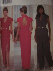 Vestido de fiesta vintage Butterick patrón de costura 3945 Jessica Howard 6-22 SIN CORTAR - Imagen 1 de 1