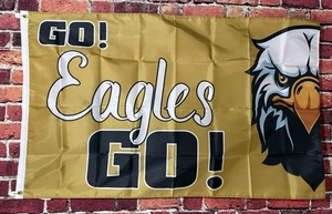 Go Eagles Maskottchen Flagge KOSTENLOSER USA-VERSAND Sport High School Mann Höhle College 3 x 5 ' - Bild 1 von 1