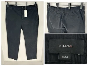 Vince Neu mit Etikett Owen klassische Passform Baumwollmischung Hose Größe XL schwarz Büro Karriere 39x31 - Bild 1 von 17