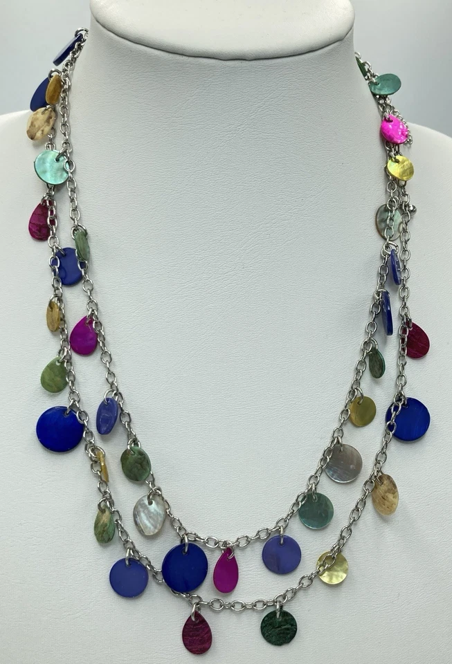 Collar Lia Sophia Desfile Prismático Genuino Madreperla Multicolor 46-49" Foto 1 de 4