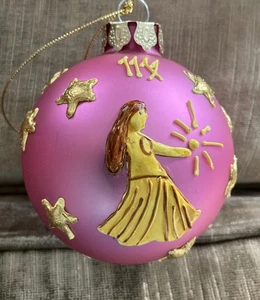 Lillian Vernon Vintage Vergine Zodiaco Ornamento Natale Vacanze - Foto 1 di 5