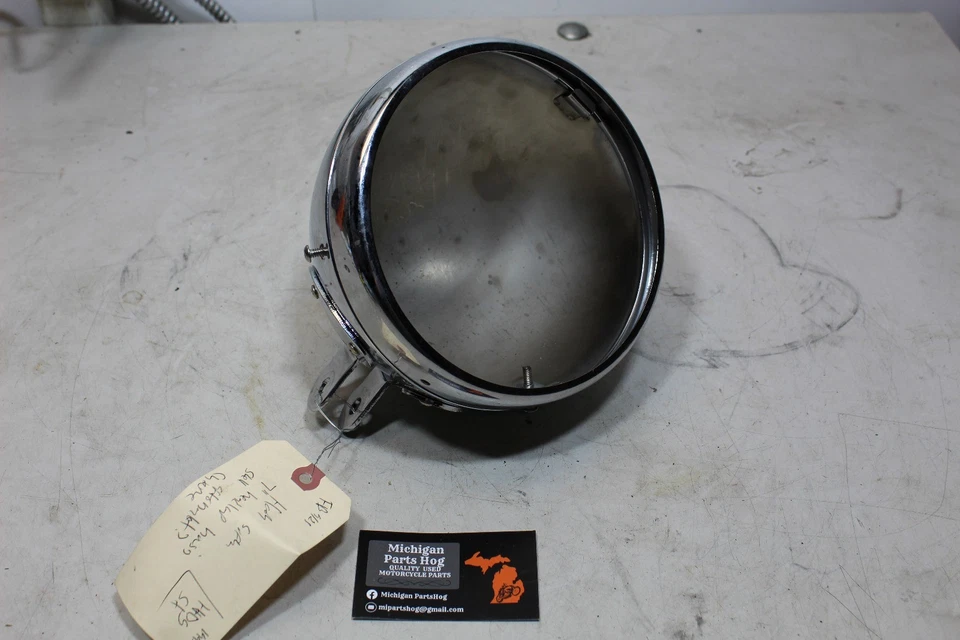 Carcasa de faro Harley Softail 7" carcasa repuesto? Cromo Foto 1 de 4