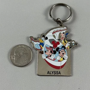 Schlüsselanhänger Schlüsselring Alyssa Name Walt Disney World Einschienenbahn Metall #55293 - Bild 1 von 2