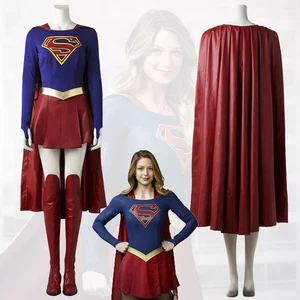 Traje de Supergirl Disfraz Cosplay Kara Zor El Oufit Hecho a Medida - Imagen 1 de 9