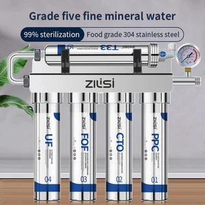 Five-stage front water purifier straight drink kitchen water pipe filter machine - Picture 1 of 32