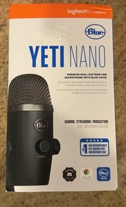 Blue Yeti Nano Premium USB Microphone - Black New In Box - Picture 1 of 4