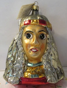 wirklich selten Christopher Radko indische Jungfrau Morgenkunst Glas Weihnachtsschmuck - Bild 1 von 7