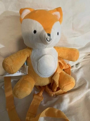 Mochila de felpa Goldbug Fox 2 en 1 arnés compañero niño seguridad para niños pequeños Foto 1 de 4