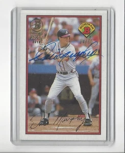 2019 Bowman '89 Bowman Buyback #276 Dale Murphy AUTOGRAPH Braves /50 - Picture 1 of 2