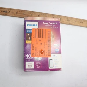 Philips Wireless Dimmable LED Bulb Amber 2000K 450lm A19 40W 120V - Picture 1 of 4