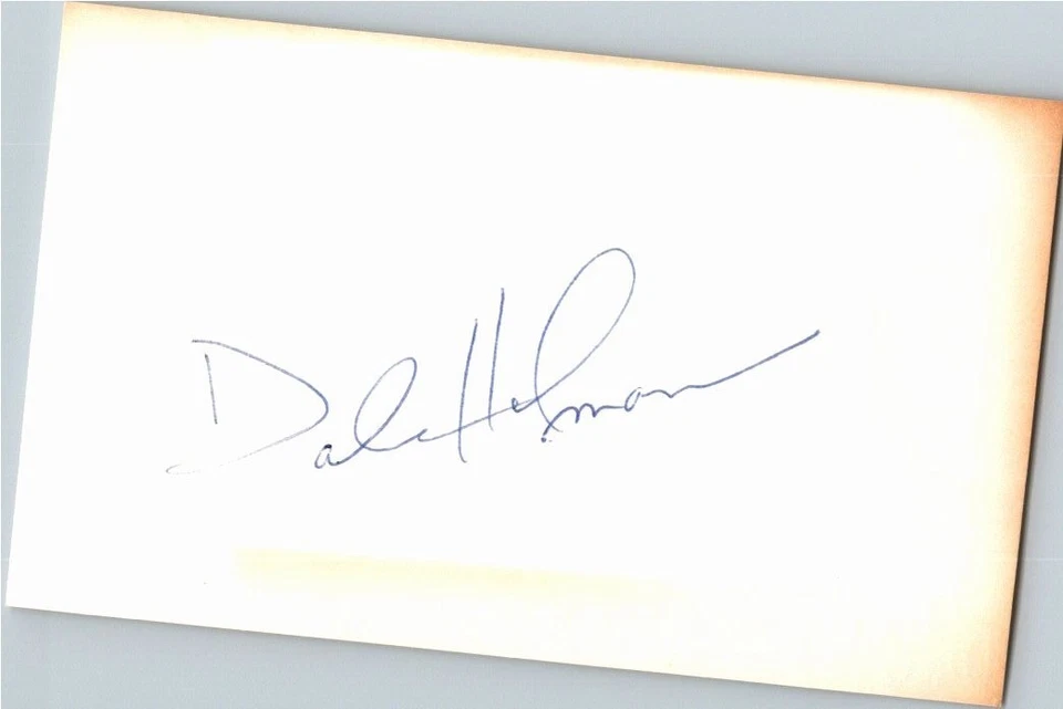 1970's -Dale Holman- Signed/Autograph/Auto Index Card Los Angeles Dodgers MLB - Image 1 of 1
