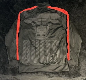 Vintage Y2K Chicago Bulls Jacket W/Embroidery NBA Size 2XL Full Zip Full Print - Picture 1 of 11