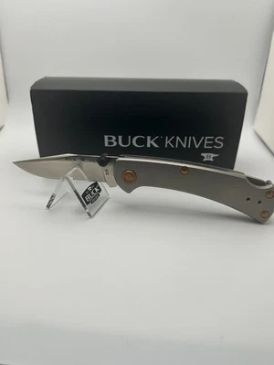 Buck 112 USA Ranger Slim Pro TRX Legacy Collection Titanium Lockback Knife S45VN - Image 1 of 4