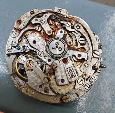 Zenith El Primero 4046 MOVEMENT INCOMPLETE chronograph parts repair project - Image 1 of 4
