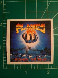 1990 ROCK ATTACK MUSIC STARS CARD STICKER FLAMES Summon The Dead - Picture 1 of 2