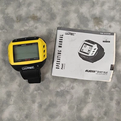 1990s Vtg UWATEC Aladin Sport Plus Wrist Dive Computer w/ Manual Needs Battery - Image 1 of 4