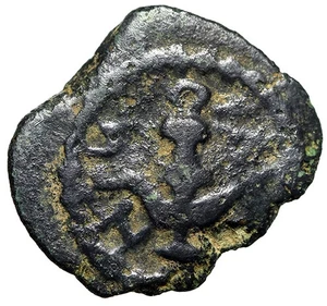 Herodes I el Grande, Rey de Judea "Ancla y Cornucopiae, Caduceo" Jerusalén - Imagen 1 de 5