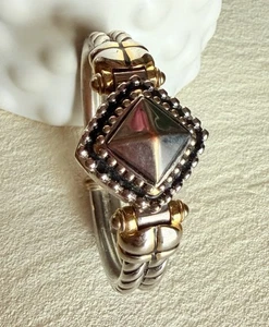Reloj Pulsera Gruen Estate Damas Cara Oculta Tono Plateado y Dorado Brazalete Nuevo Murciélago - Imagen 1 de 6