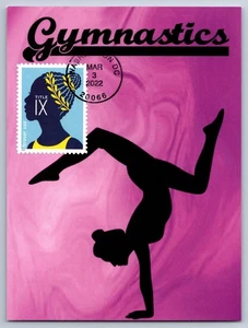 #5670 Title IX Gymnast FDC Maxi Card - Picture 1 of 2