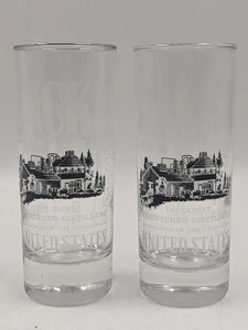 Paar Jack Daniel's alte Nr. 7 Whisky 6" Highball Collins Cocktailgläser - Bild 1 von 5