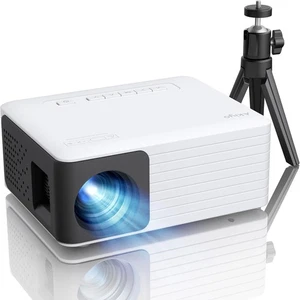 AKIYO Mini Beamer, Full HD Beamer Handy für Heimkino, O1 Video Beamer Klein mit - Bild 1 von 5