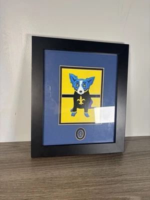 George Rodrigue "Blue Dog" Professionally Framed Art! (11" x 13") - Image 1 of 4