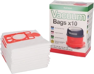NuClean 10x Vacuum Cleaner Bags Fits Henry Hetty Harry Replacement NVM-1CH/90 - Picture 1 of 4