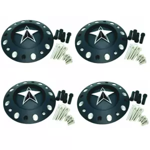 x4 XD Series Rockstar Matte Black Center Cap 16" 17" Dually Front Rear 775L239B - Picture 1 of 7