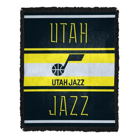 Northwest NBA Utah Jazz Nose Tackle Woven Jacquard Throw Blanket Cover