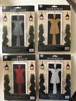 DAVIES PRODUCTS LTD DOOR BOW KIT - DIY / MAKE YOUR OWN DOOR DECORATION - CHRISTMAS / XMAS / WEDDING