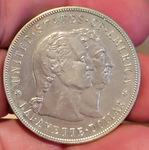 1900 LAFAYETTE DOLLAR CLASSIC COMMEMORATIVE, LIGHTLY CLEANED Cover
