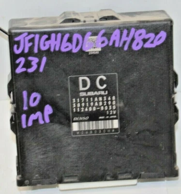 2010 SUBARU IMPREZA TCU TCM ПЕРЕДАЧИ УПРАВЛЕНИЯ OEM P/N 31711AN340 30919AB290 - Изображение 1 из 4