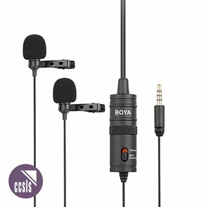 Boya M1DM Dual Lavalier Microphone for Video DSLR & Smartphones - Bild 1 von 1