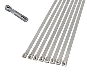 10 Fascette stringicavo in metallo acciaio inox 56" XL WIDE cinghia con strumento di serraggio - Foto 1 di 3