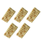 5Pcs Fake Biscuits Soda Crackers Faux Food Props Kitchen Toy Decoration Display