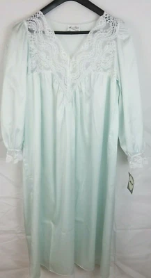 Camisón vintage nuevo con etiquetas Miss Dior forrado de lana L encaje hecho en unión casa abuela Foto 1 de 4